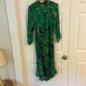 Maeve by Anthropologie green paisely dress